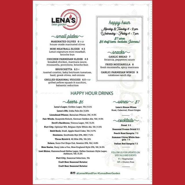 Happy Hour at Lena's
